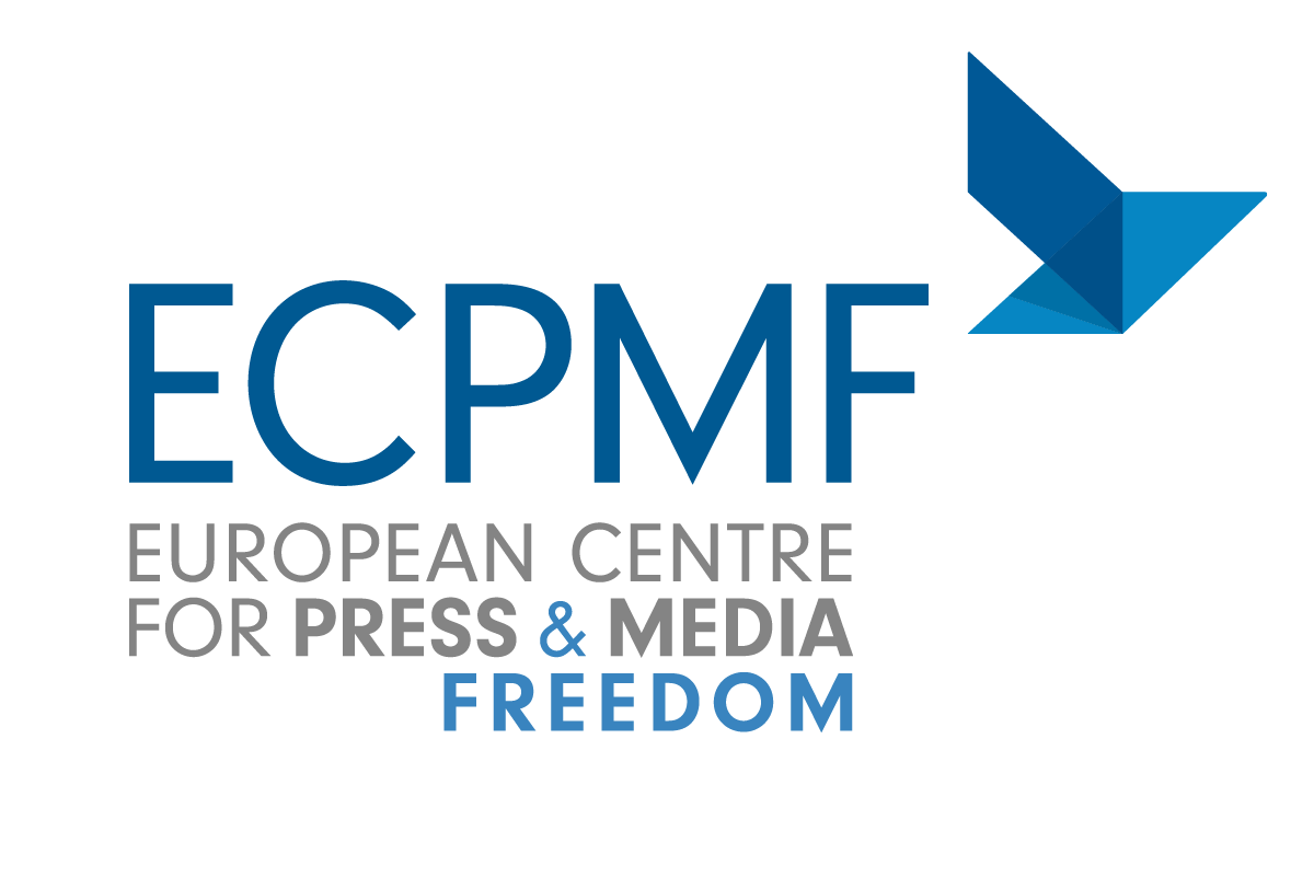 European Centre for Press and Media Freedom (ECPMF) logo.