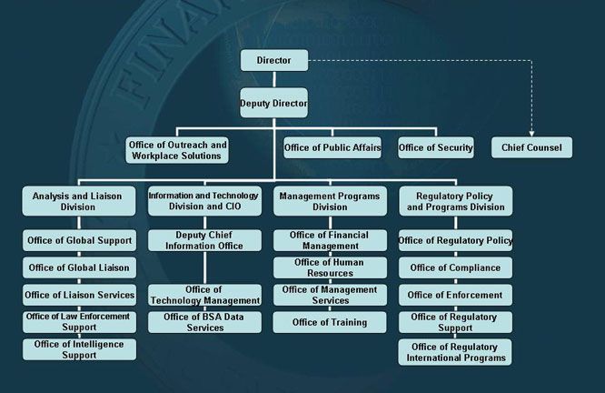 FinCEN organizational structure