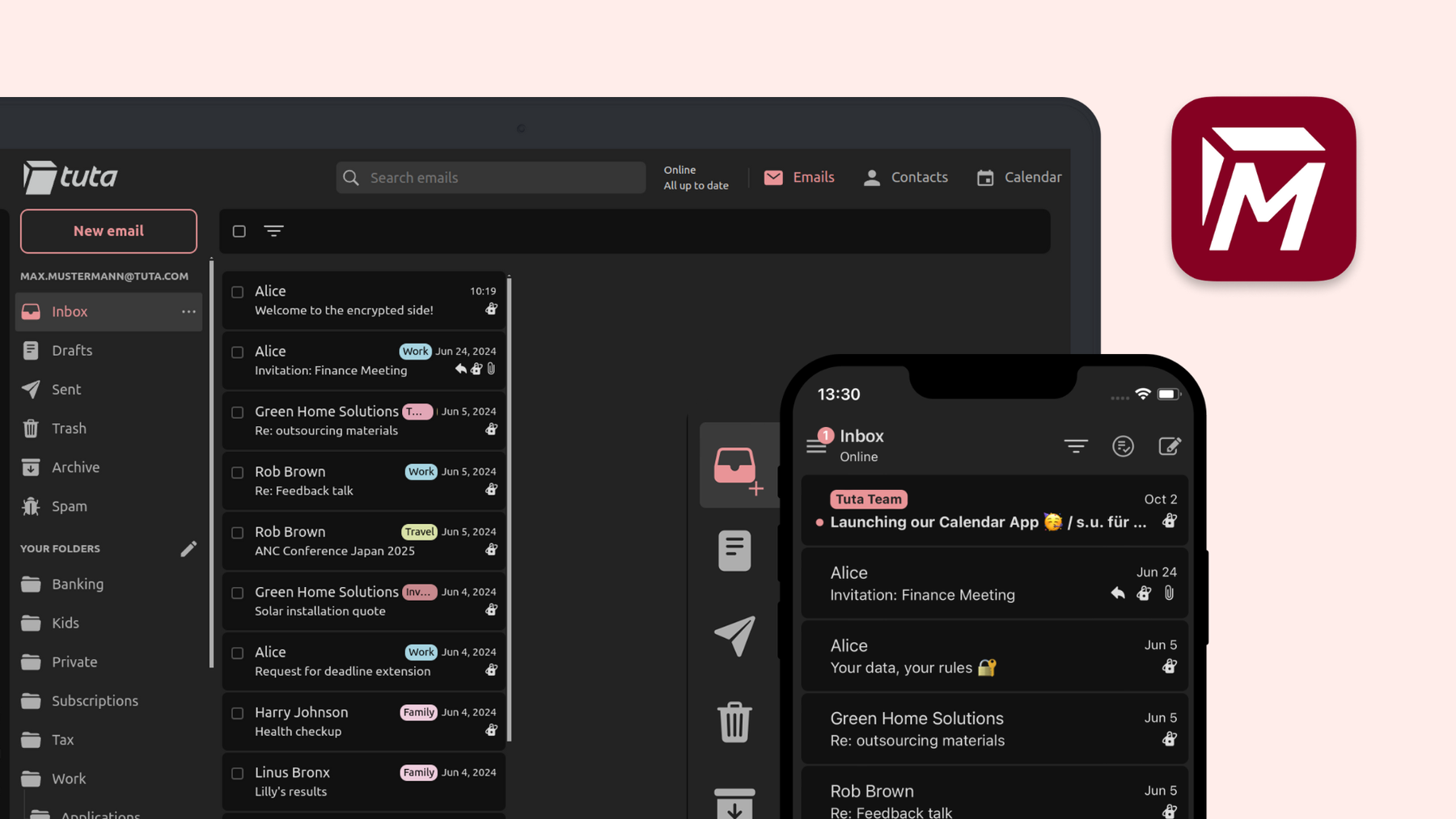 Tuta’s encrypted mailbox