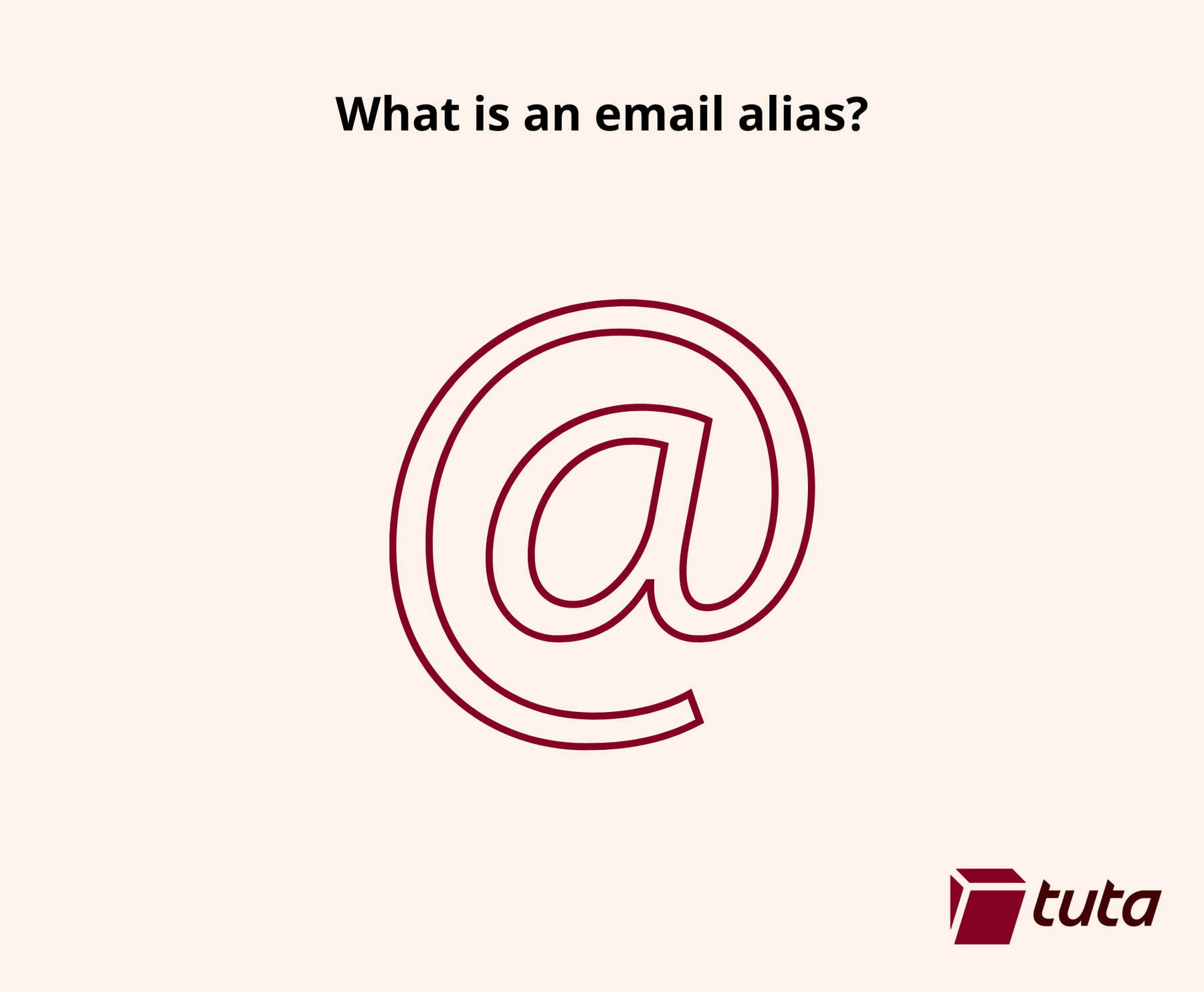 What is an email alias?