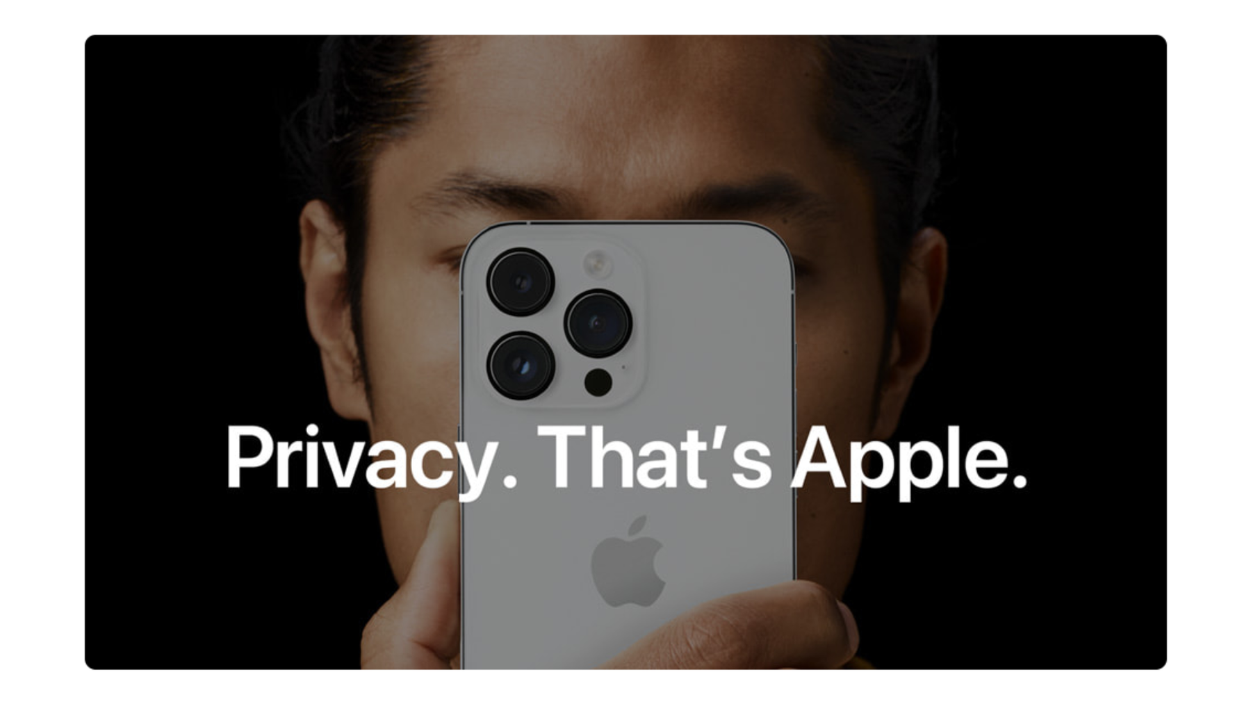 Apple campaign: Privacy, That’s Apple. Image source: Apple