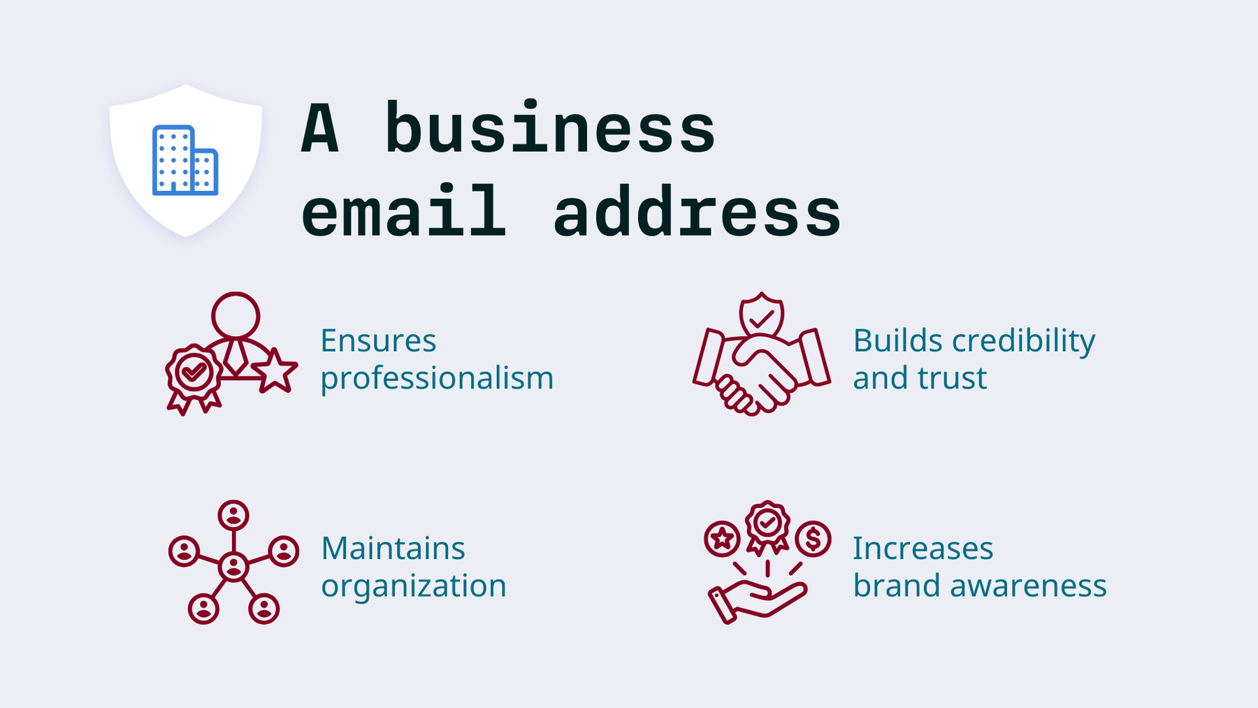 Eine Firmen-E-Mail-Adresse bringt Glaubwürdigkeit, Vertrauen und Professionalität
