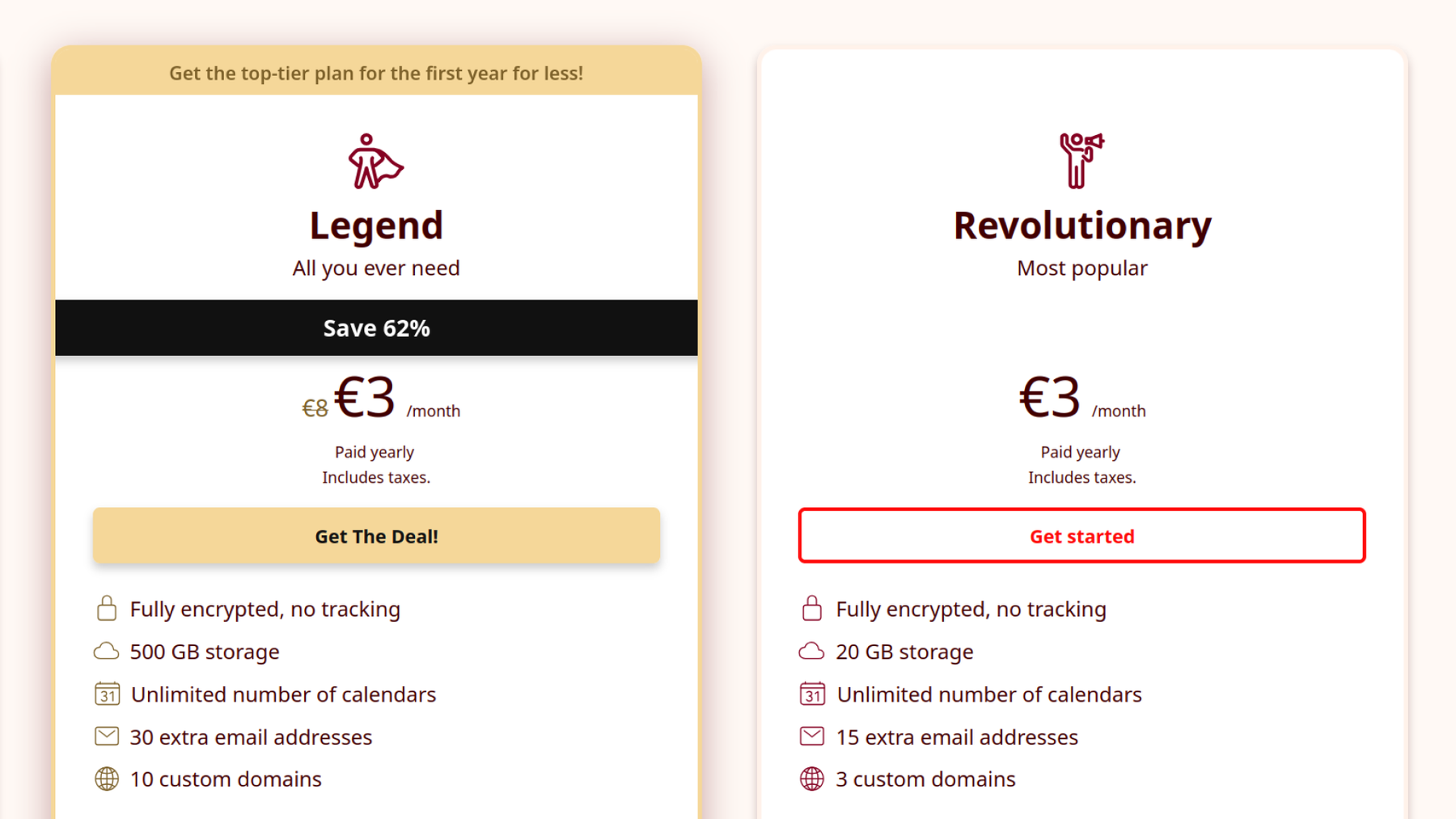 Get Legend for the price of Revolutionary.