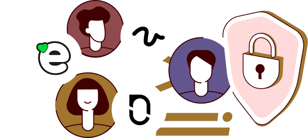 Illustration of friends