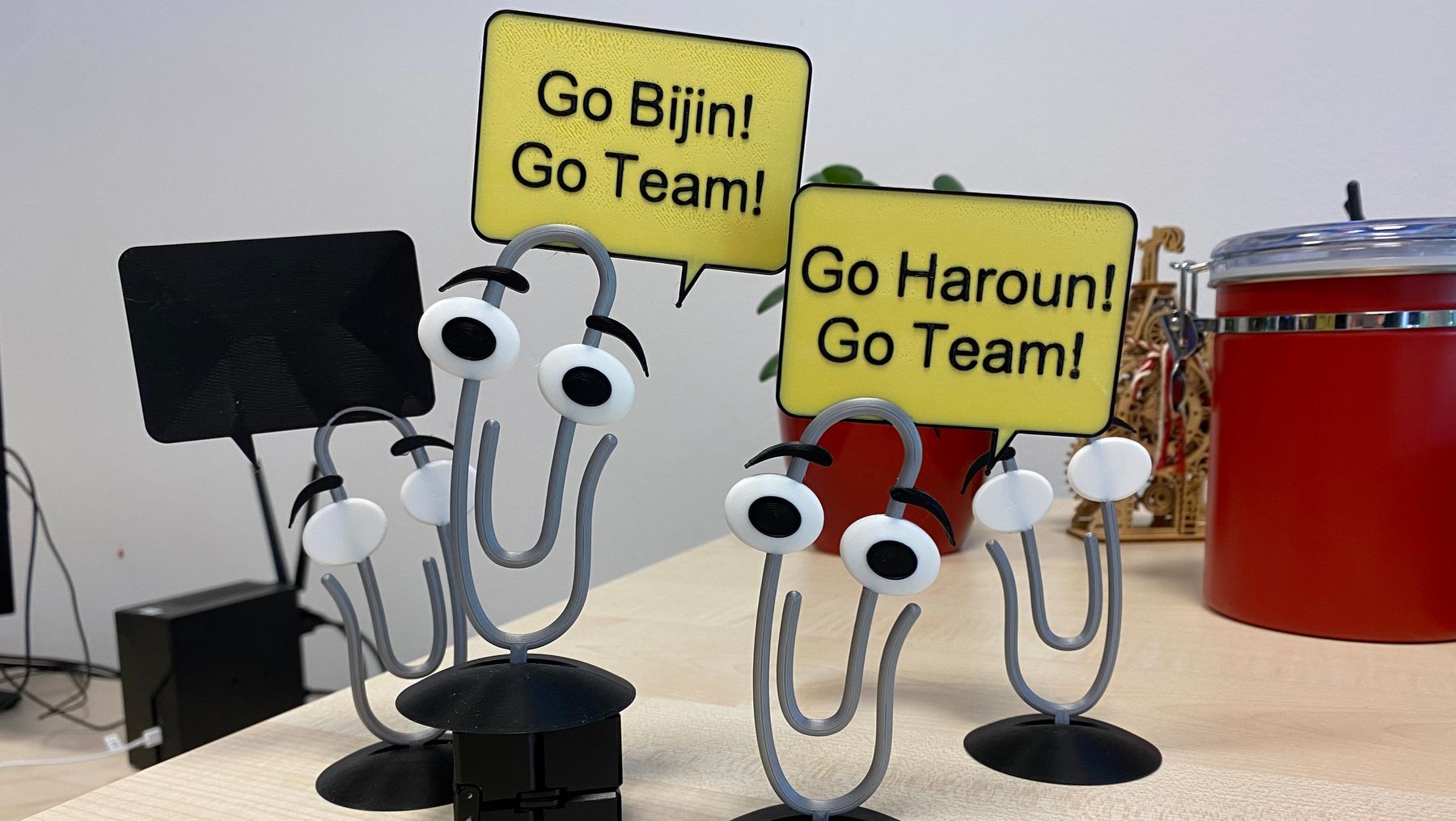 Image of Clippies in the Tuta office