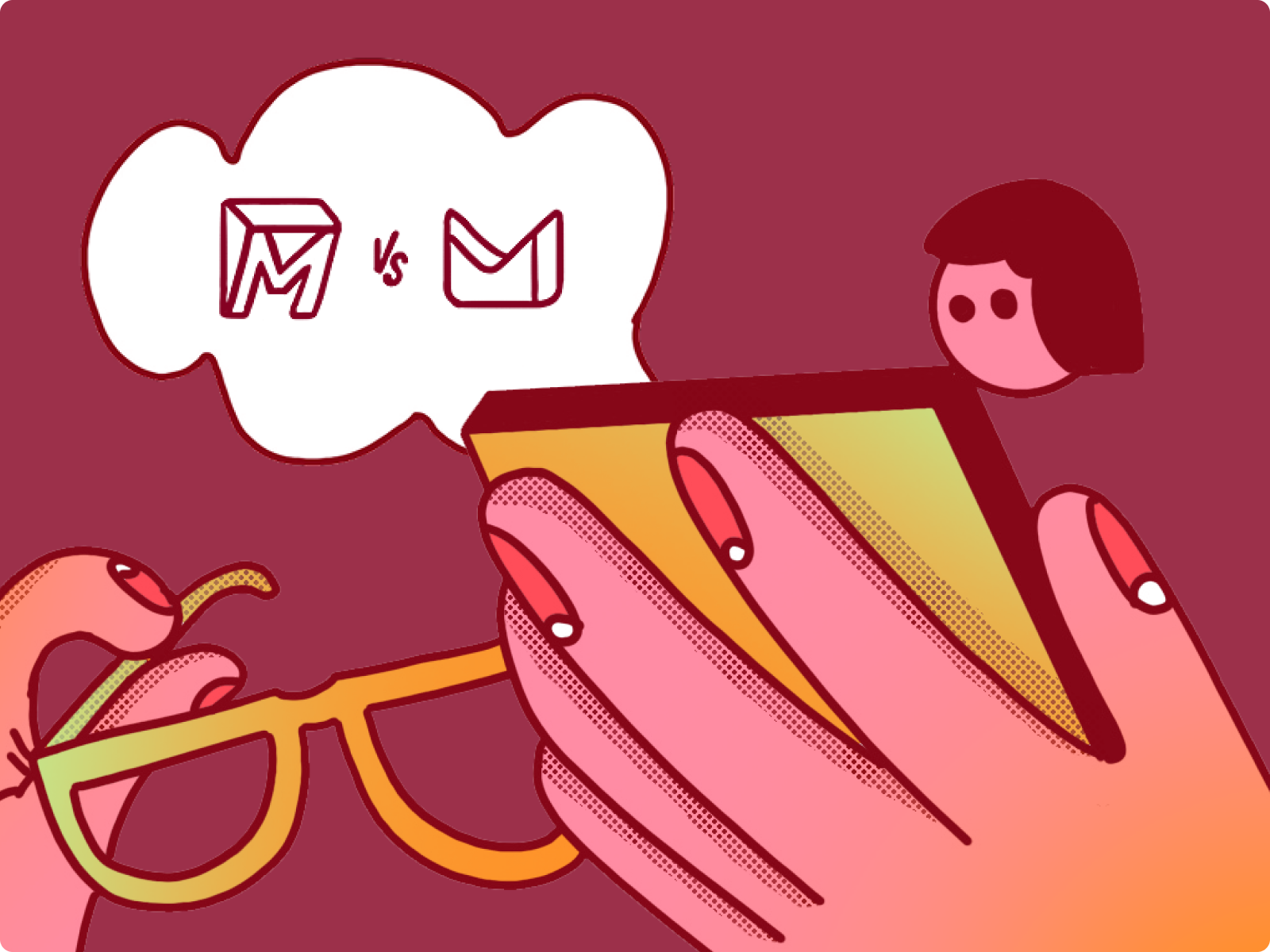 Illustration of Tuta mail vs Proton mail