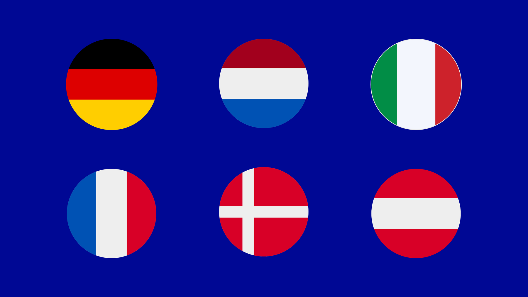 Image with flags of those countries that have already implemented first steps to become digitally sovereign.