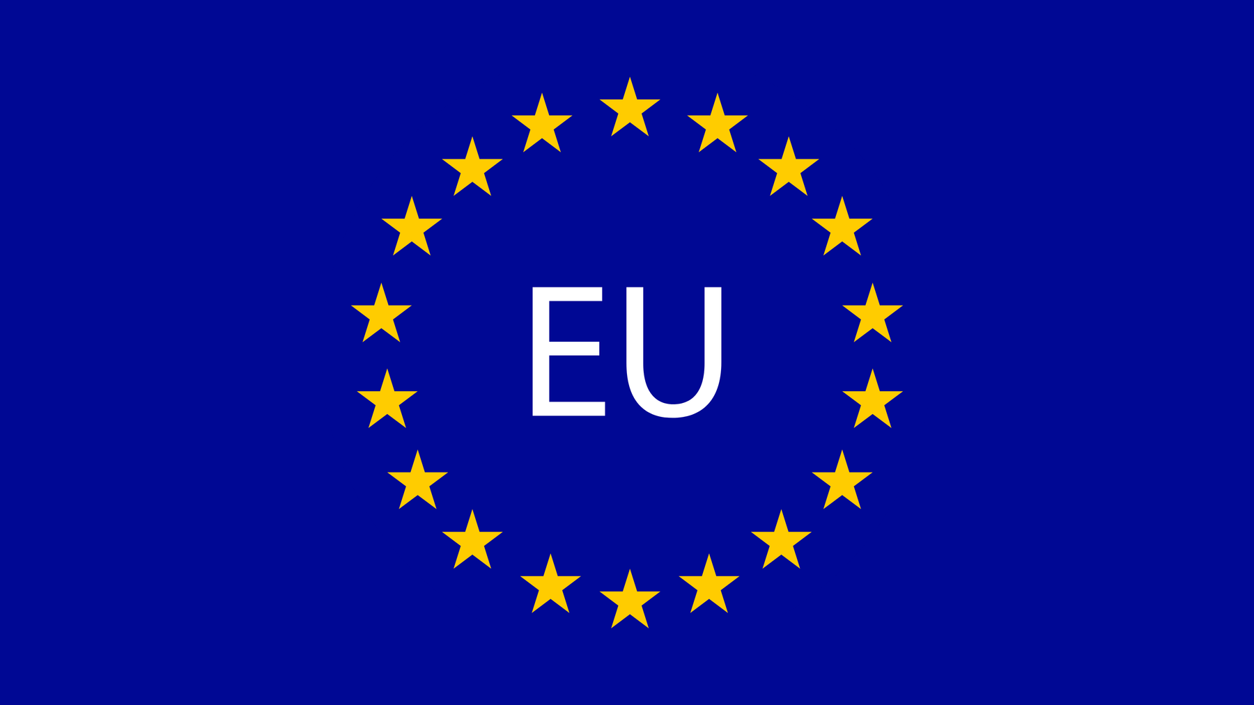 Bild von der EU-Flagge.