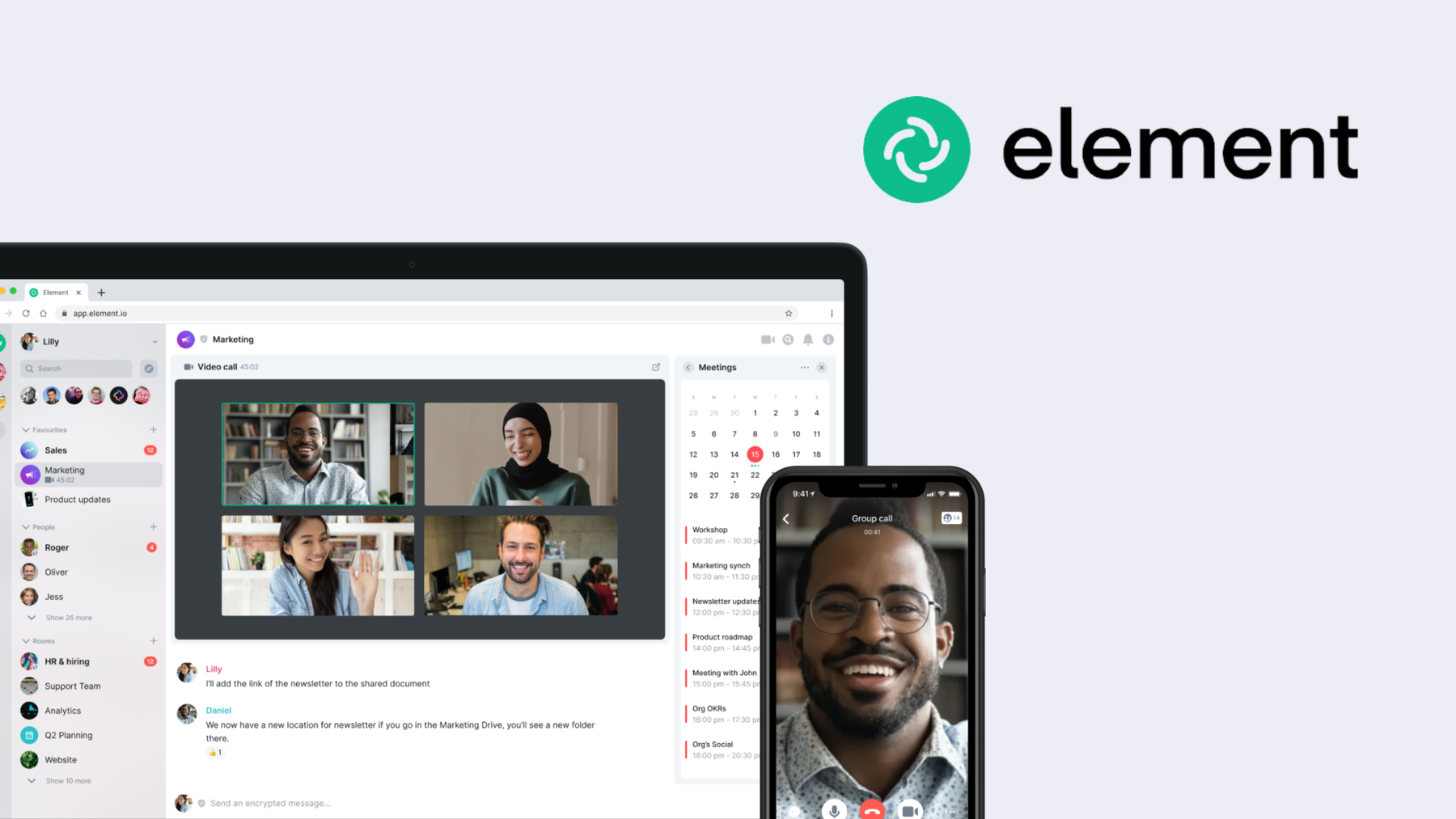 Best replacement for open source: Element app by matrix.