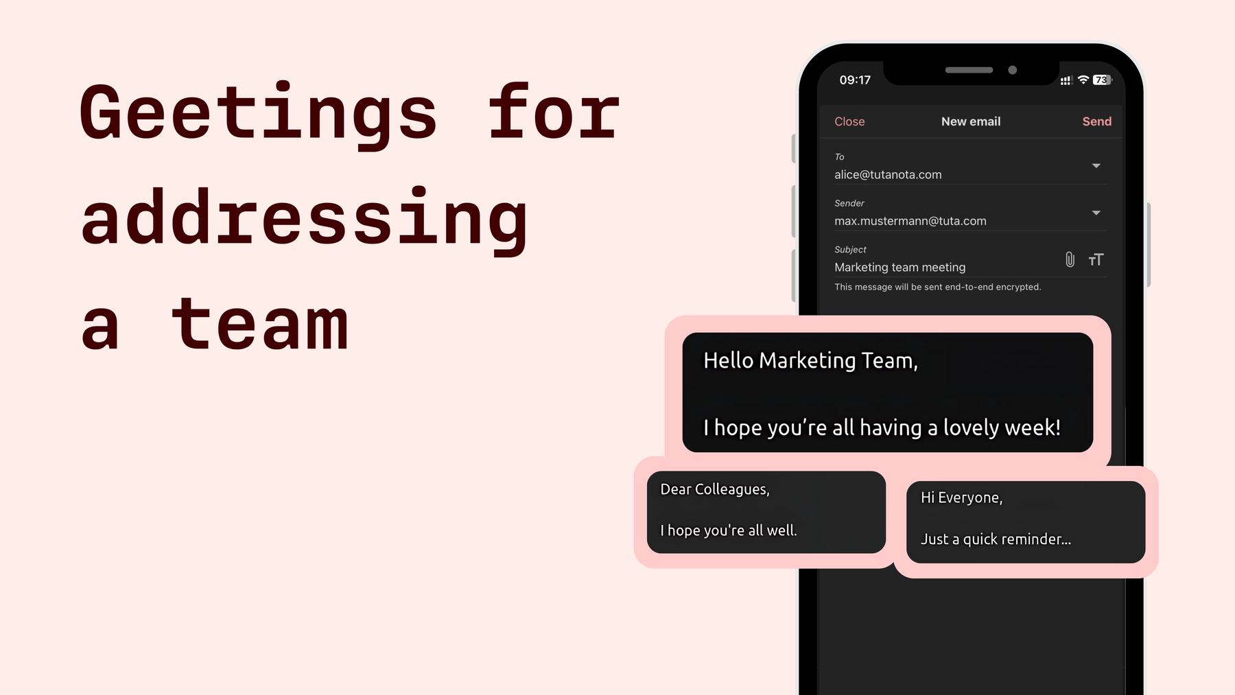 Email endings for any situation
