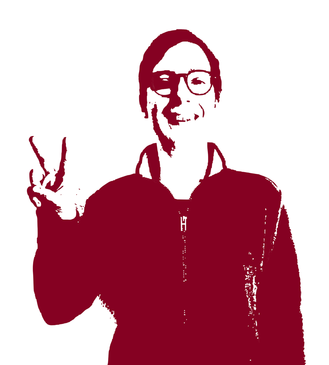 Black and white picture of Florian