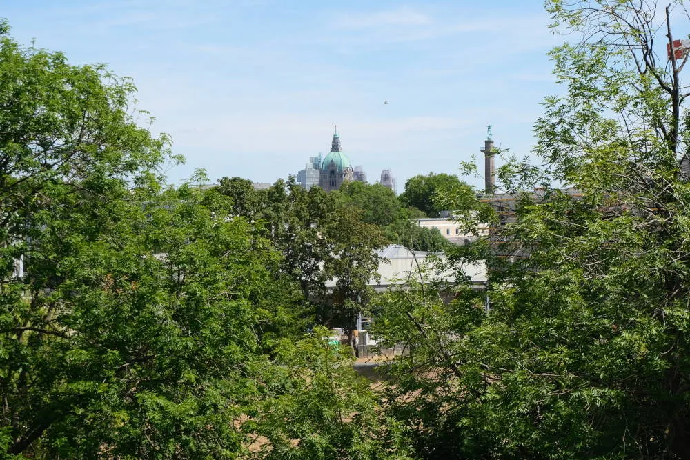 View of Hanover from our offices right next to the river Ihme.