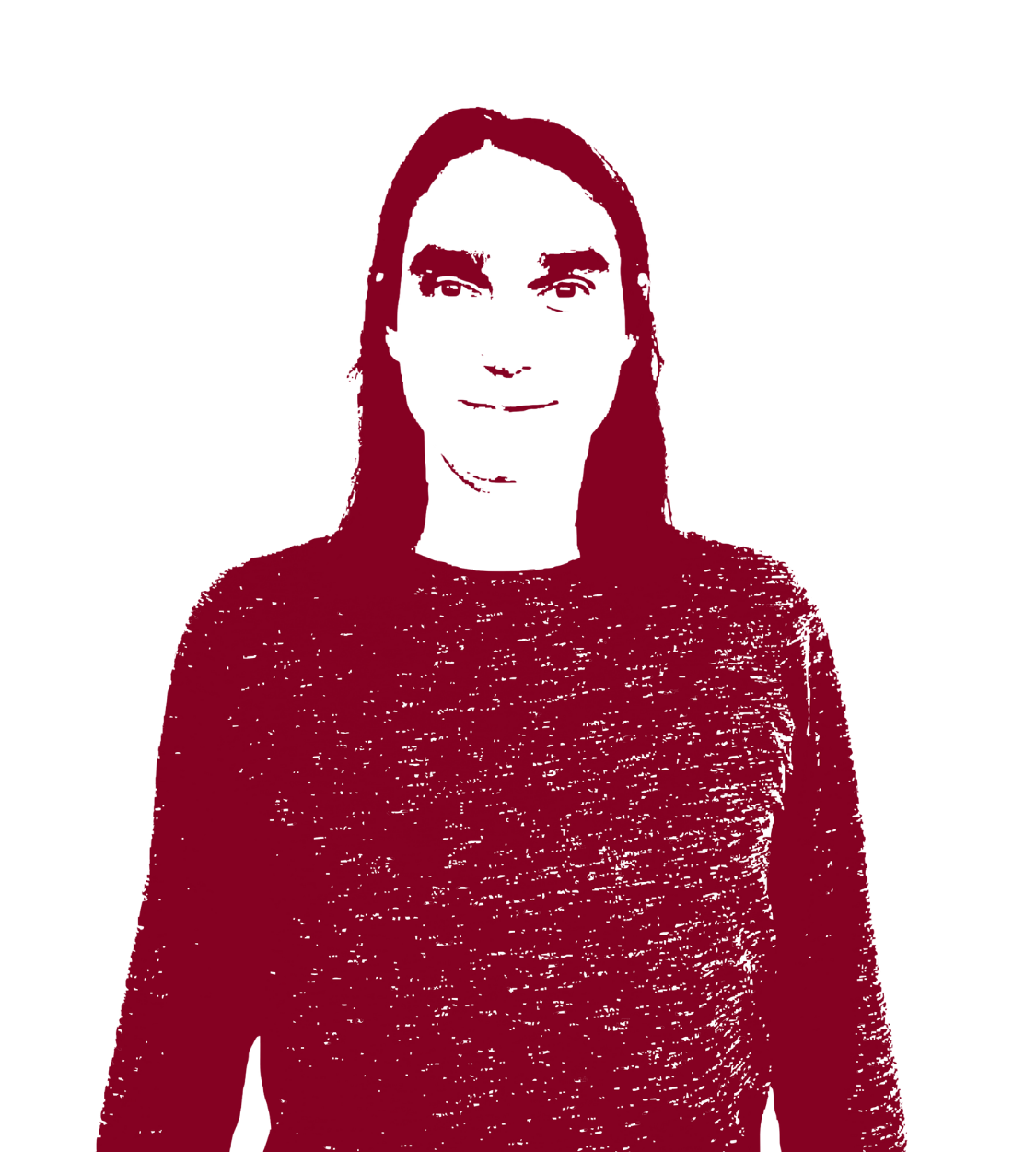 Black and white picture of Kai