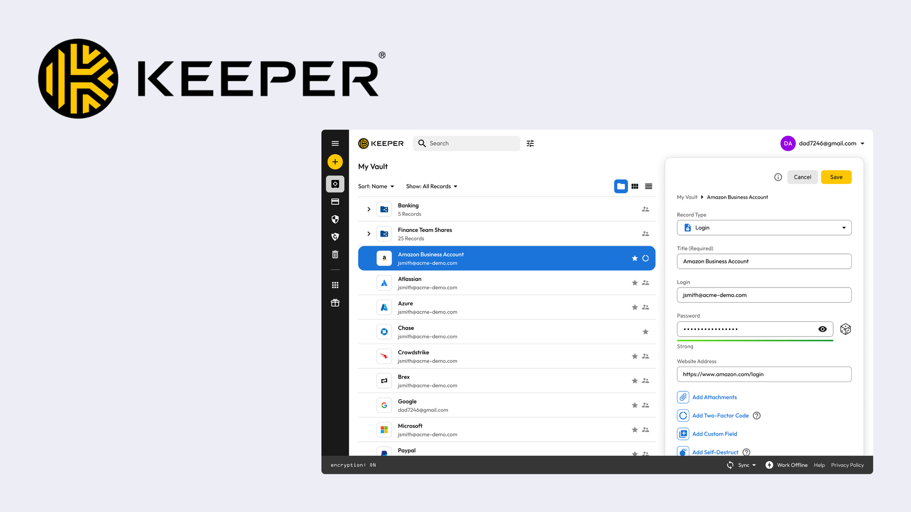 Passwortmanager: Keeper