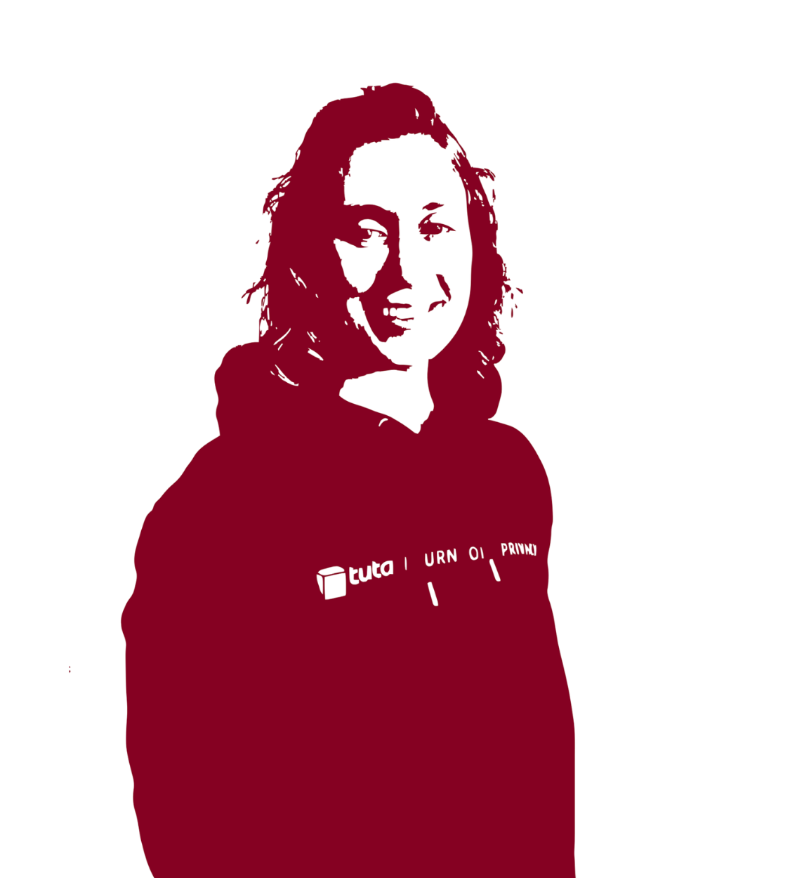 Black and white picture of Lara