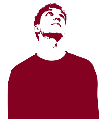 Black and white picture of Martin