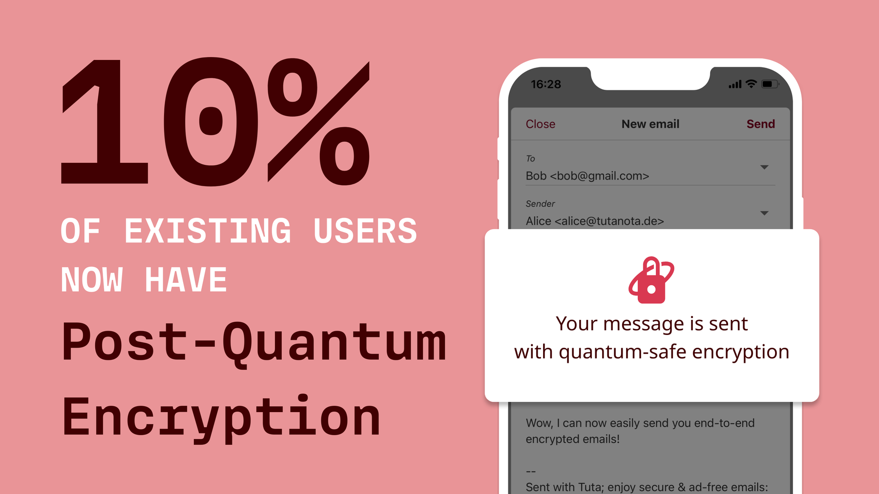 10% of existing users are now protected with post-quantum encryption.