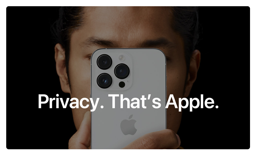 Privacy, That's Apple. Image source: Apple