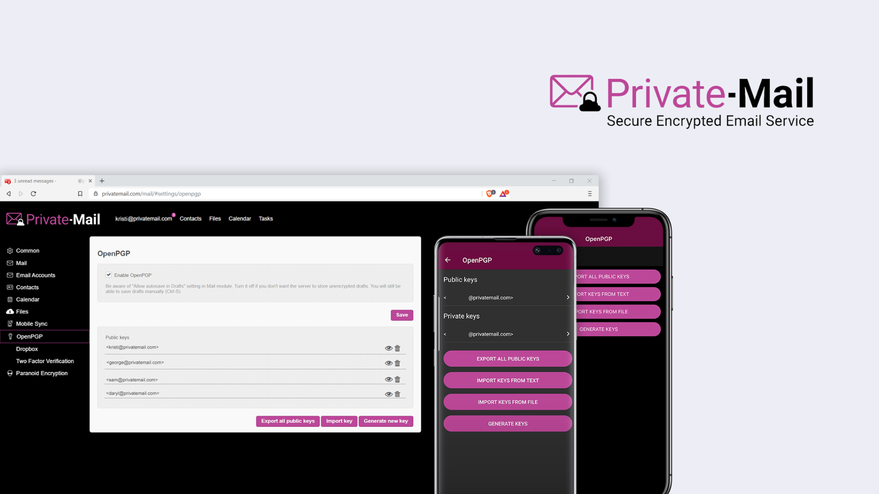 Private-Mail is known for its privacy protection, but is based in the US.