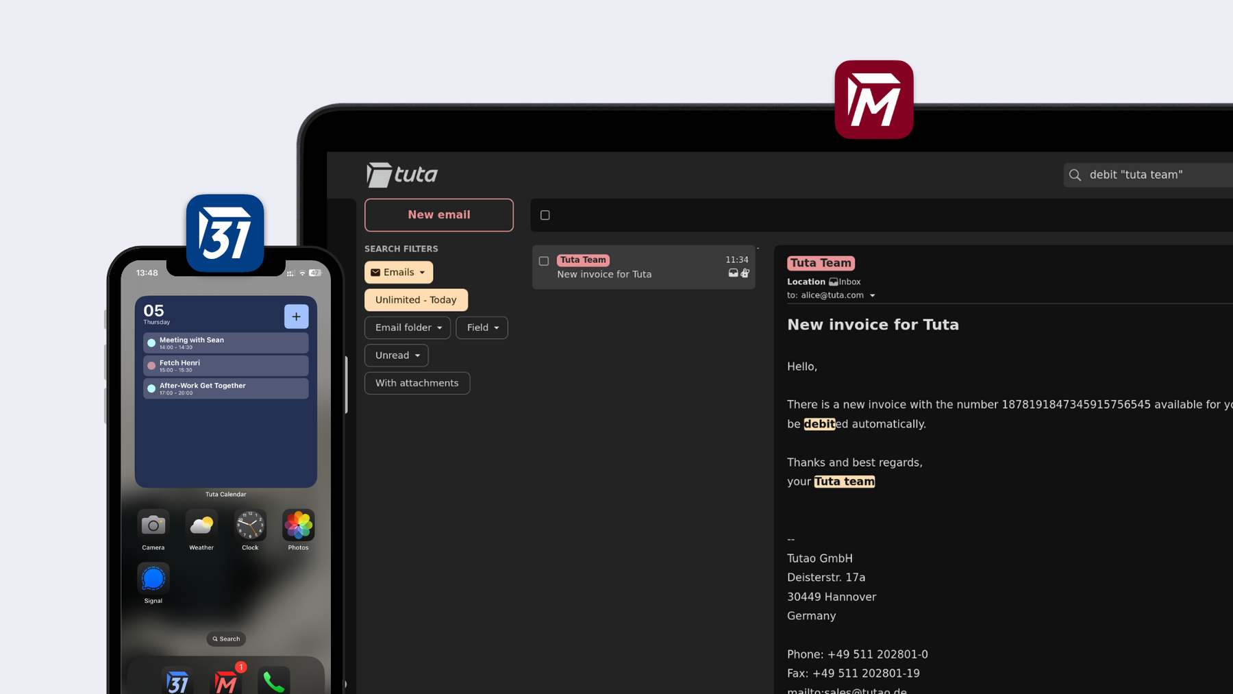 Your search term will now be highlighted - here in the dark theme.