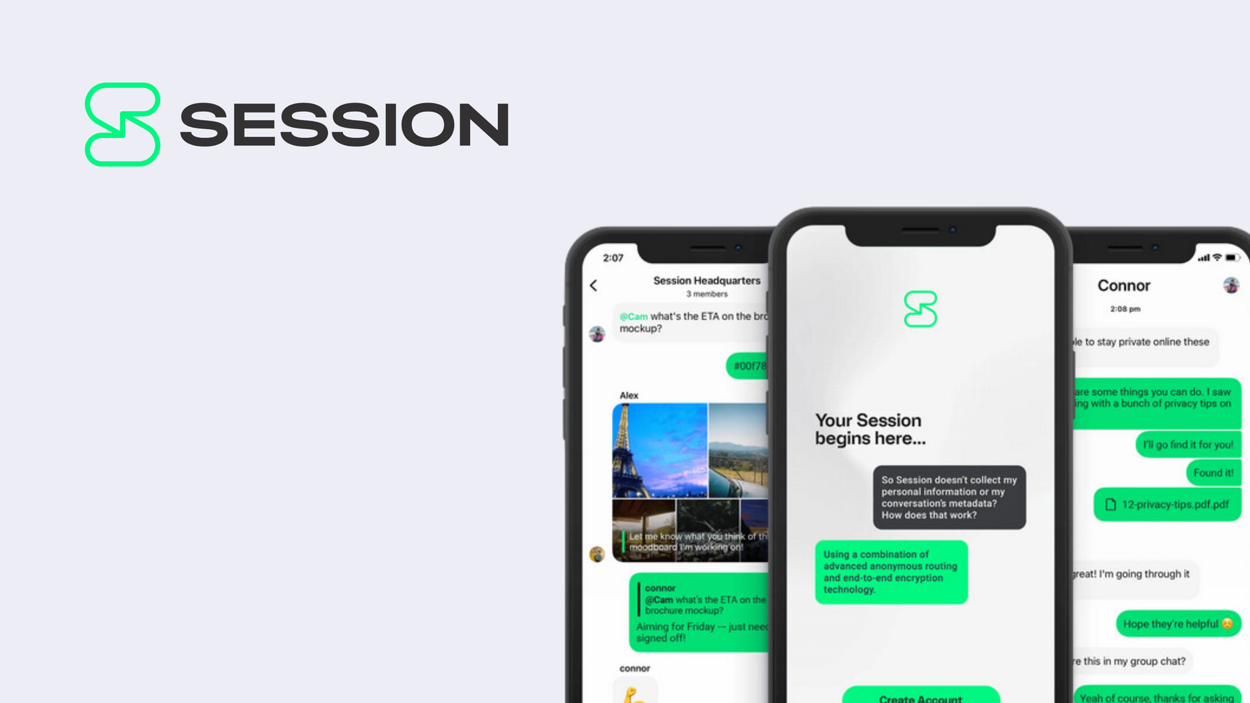 Session is a free, decentralized messaging app which allows for chats, voice messaging, and file sharing with no metadata.