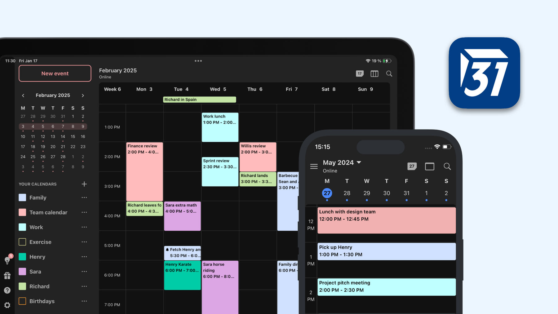 Tuta’s encrypted calendar.