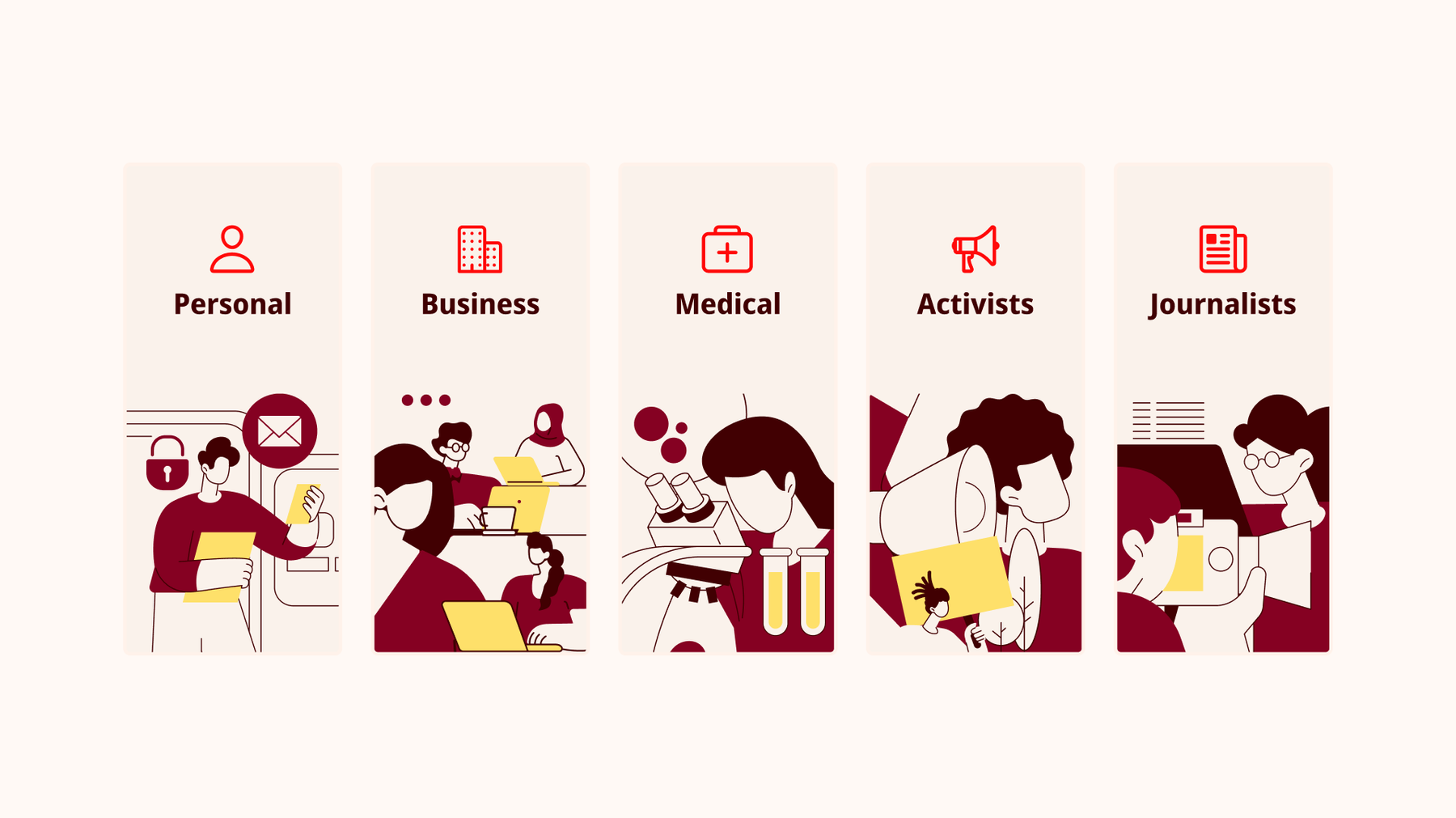 Tuta is for all privacy needs: Business, Medical, Personal, Activists or Journalists.