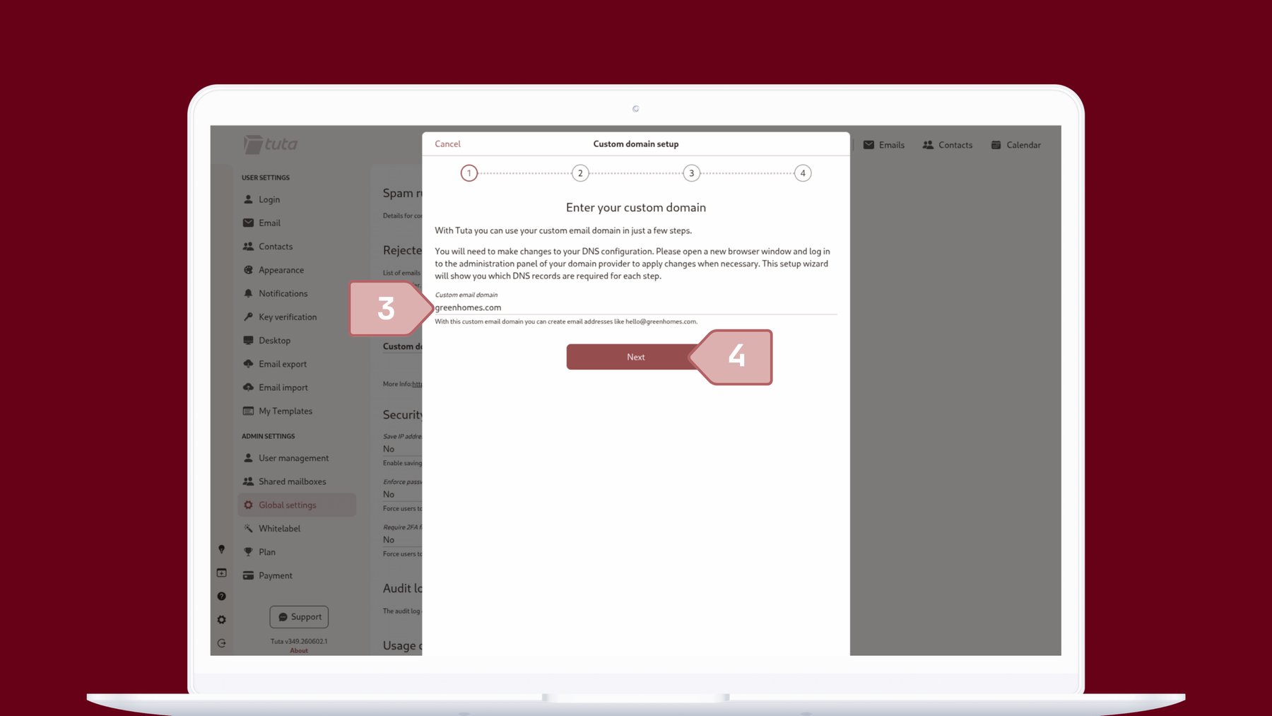 Set up your custom domain in Tuta Mail: Under Field select what the rule applies to.