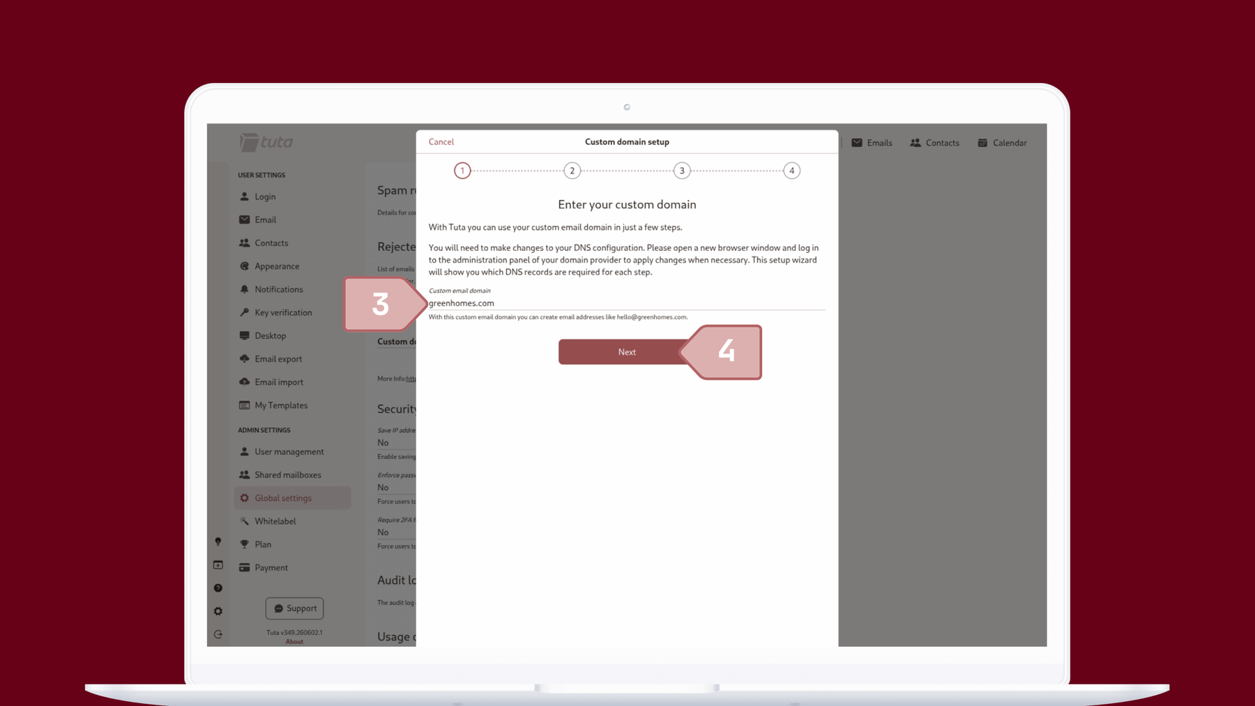 Set up your custom domain in Tuta Mail: Under Field select what the rule applies to.