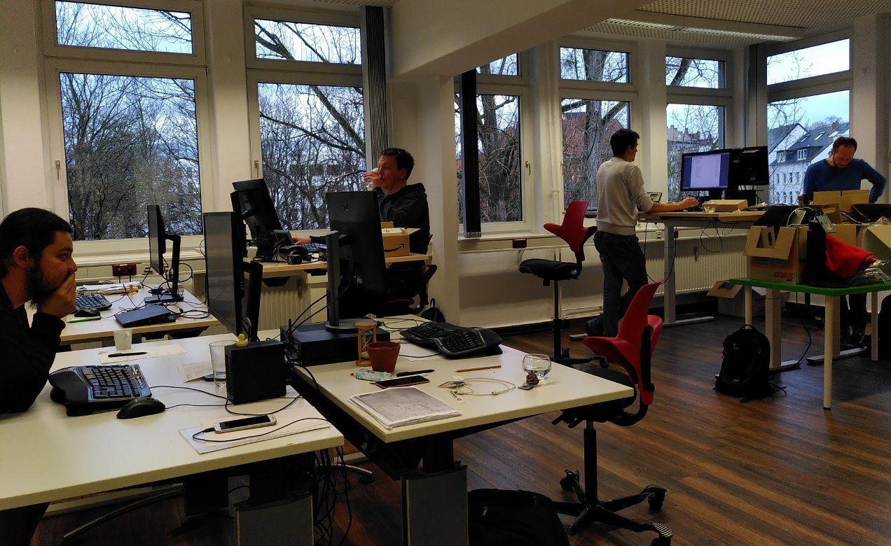 Tutanota team in new offices.