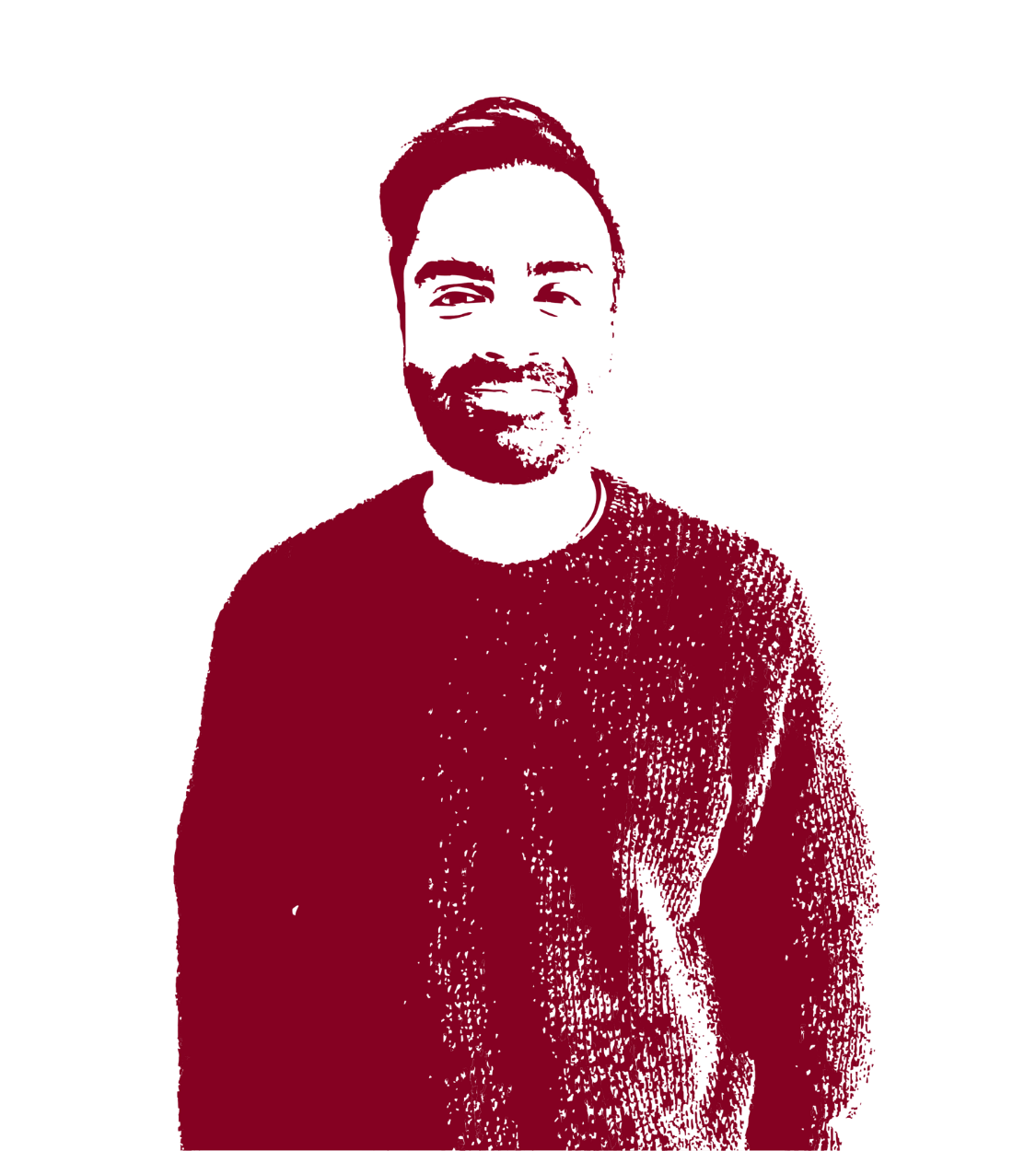 Black and white picture of Usman