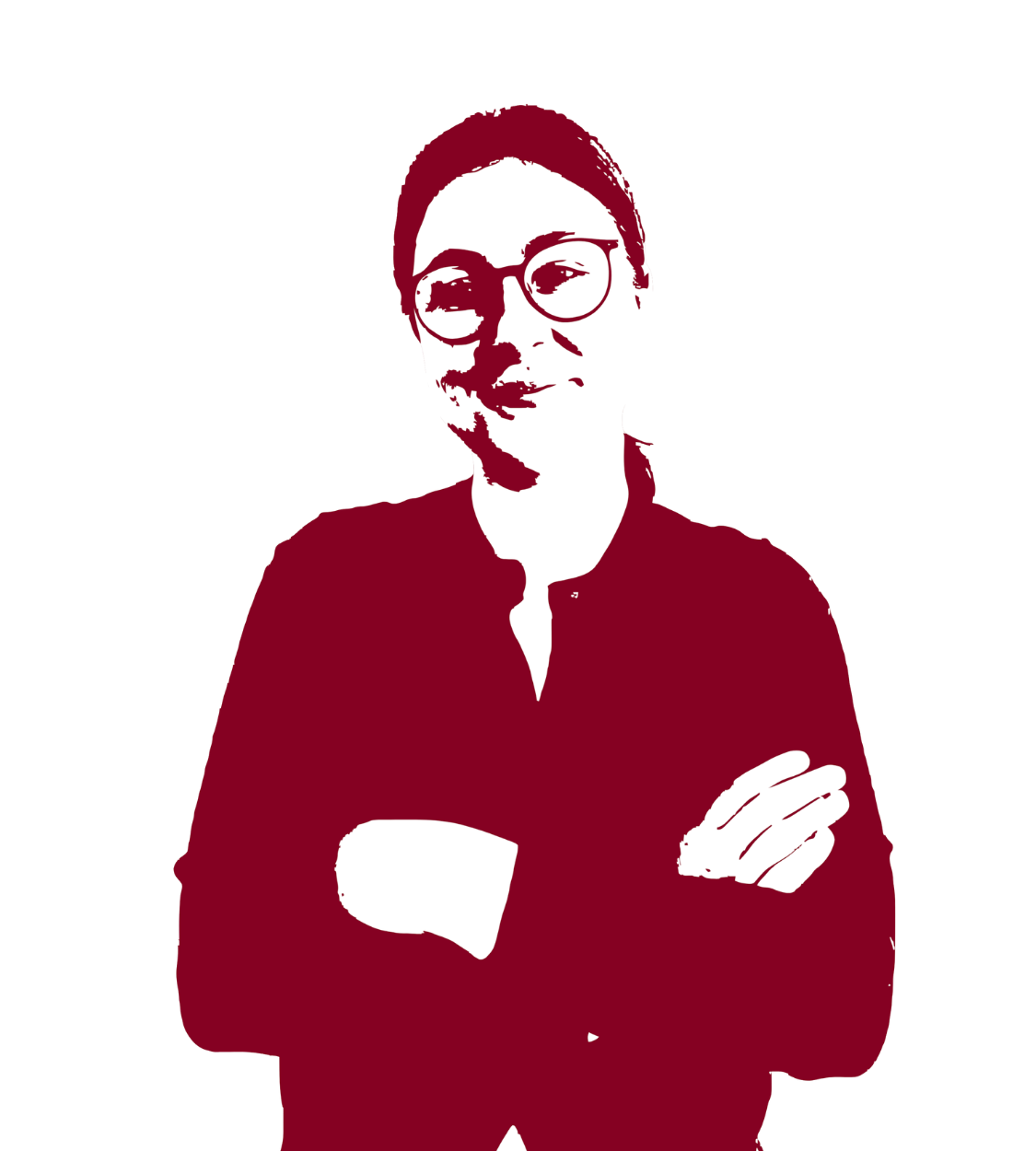 Black and white picture of Vivien