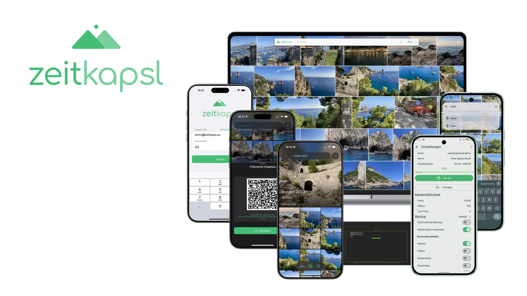 zeitkapsl app is available on Android.