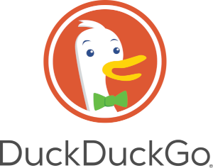 Logo of DuckDuckGo search engine - a popular Google alternative