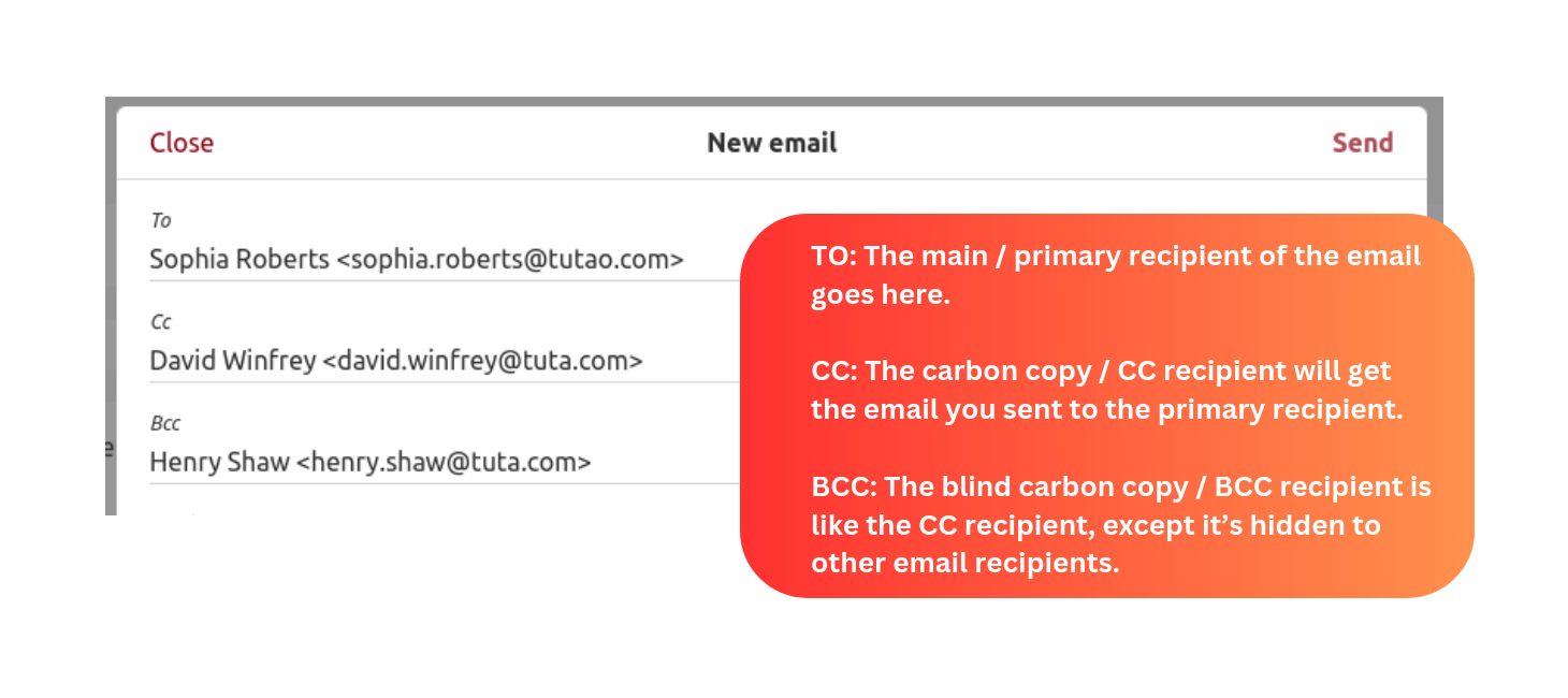 The difference between CC and BCC in an email explained.