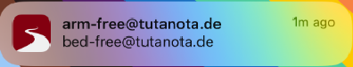 Die neue Tuta iOS-Benachrichtigung mit Preview!