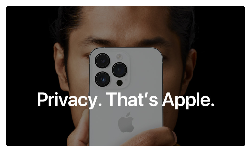Privacy, That’s Apple. Image source: Apple