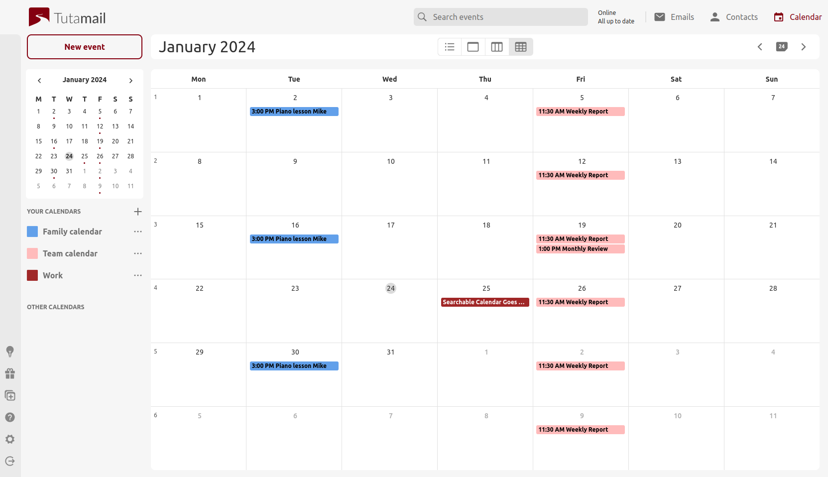 Notice anything different? We've introduced full search functionality for your encrypted calendar!