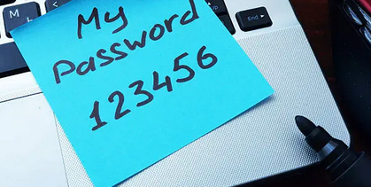 Passwords don't belong on a sticky note hidden below your keyboard.