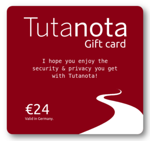 ¡Diga "Feliz Navidad" con las tarjetas regalo de Tutanota!
