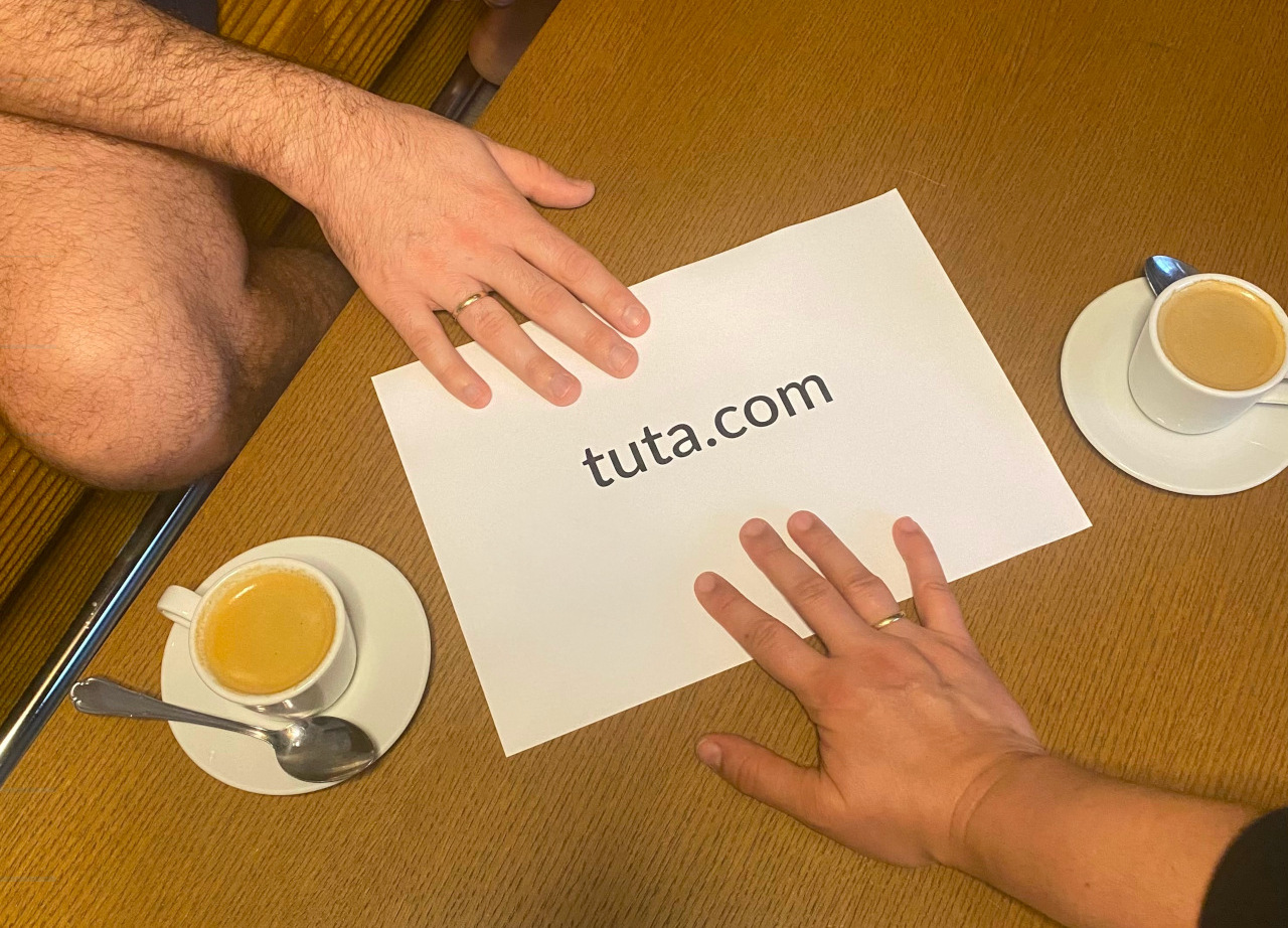 Re-enacted scene: How we got hold of the tuta.com domain