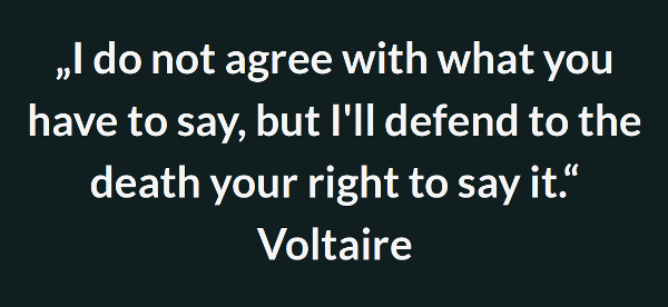 Quote on Freedom of Speech